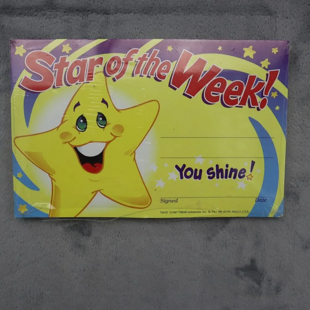 Teacher Classroom Recognition Cards Postcards Miss You Star Of The Week Birthday